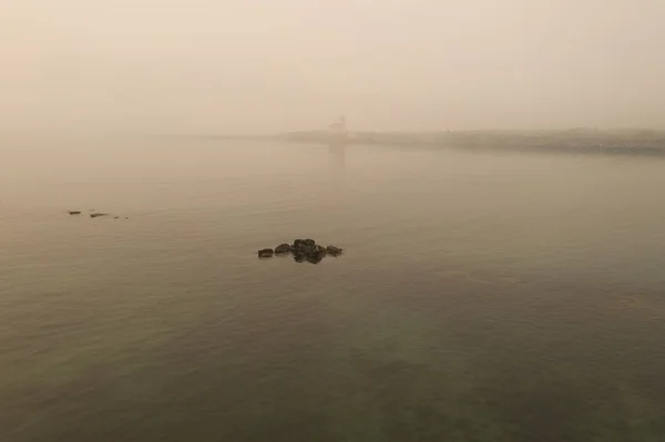 10 de septiembre de 2020, humo y aire marrón lleno de cenizas en la costa de Oregon de los incendios —  Fotos de Stock