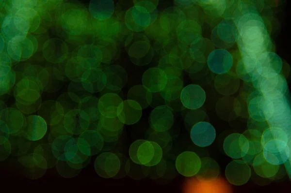 Abstract night light bokeh defocused background. Christmas background. — Stock Photo, Image