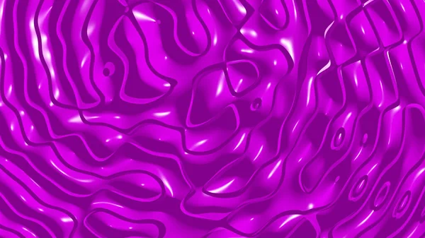 Однородный Трехмерный Абстрактный Фон Простых Моделей Psychedelic Purple Цвета Освещением — стоковое фото