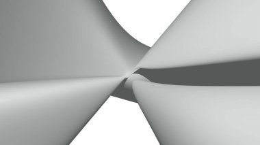 MINT CREAM renginin kıvrımlı geometrik modellerinin kaotik üç boyutlu soyut arkaplanı ve renkli alanlara ihtiyaç duyan çeşitli uygulamalar için ışıklandırma ve gölgeler