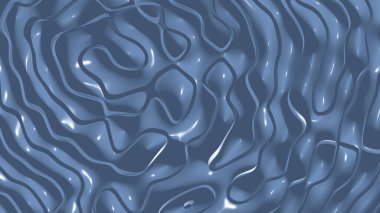 Tek renkli YInMn Blue renginin sade 3D soyut arkaplanı ve çeşitli malzemeler eklemek için uygun gölge ve renklendirme