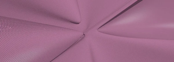 Ультраширокая Трехмерная Иллюстрация Геометрической Формы Горячего Розового Цвета Белом Абстрактном — стоковое фото