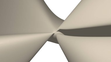 Renkli alanlara ihtiyaç duyan çeşitli uygulamalar için ışık ve gölgeli mokasen renginin eğri geometrik modellerinin kaotik üç boyutlu soyut arkaplanı