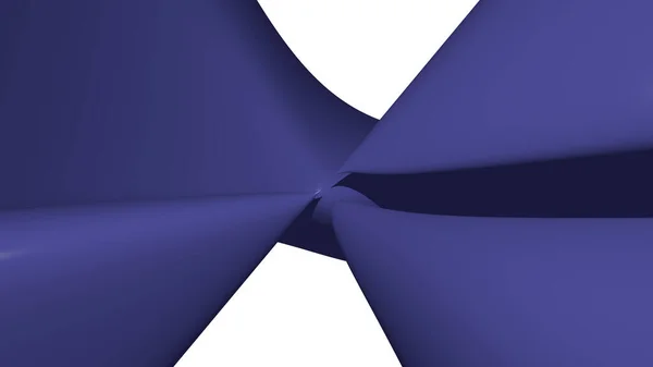 Forma Matemática Hecha Medianoche Azul Monocromático Curva Abstracta Imagen Fondo — Foto de Stock
