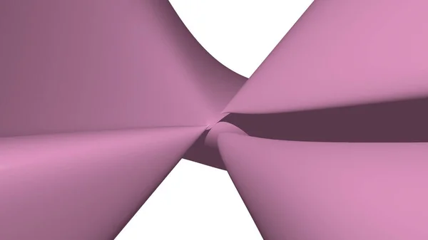 Forma Matemática Hecha Rosa Caliente Monocromático Curva Abstracta Imagen Fondo —  Fotos de Stock