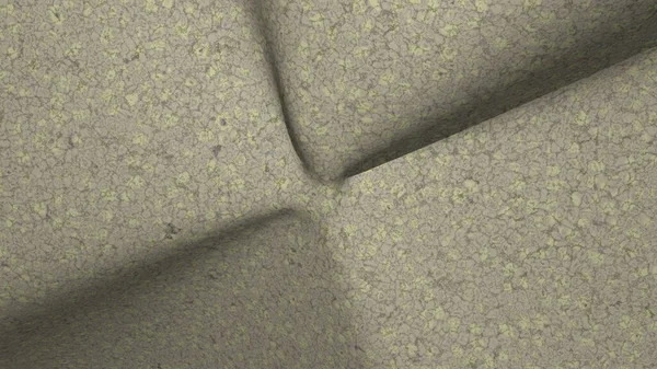 Ilustración Una Forma Geométrica Color Piedra Sobre Fondo Abstracto Blanco — Foto de Stock