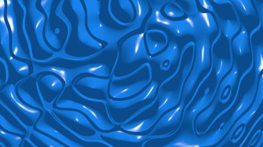 Renkli alanlara ihtiyaç duyan çeşitli uygulamalar için ışık ve gölgelerle mavi (RYB) renginin basit desenlerinin üç boyutlu soyut arkaplanı. Resim ve güzellik