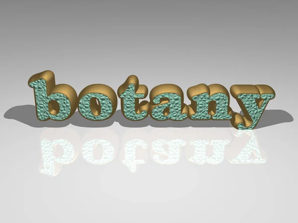 Text Von Botany Gerendert Mit Lichtperspektive Und Schatten Ein Bild — Stockfoto