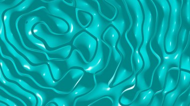 Renkli alanlara ihtiyaç duyan çeşitli uygulamalar için koyu turkuaz rengi ve gölgeli basit desenlerin üç boyutlu soyut arkaplanı. illüstrasyon ve siyah