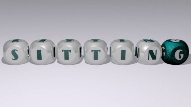 Zar harfleri ve renk geçişleriyle konseptin ilgili anlamlarını birleştirerek oturuyorlar. Güzel ve kadın.