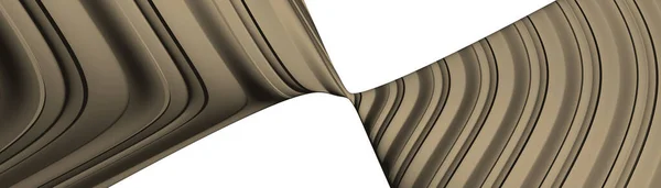 Ультраширокая Иллюстрация Геометрической Формы Цвета Мокасина Белом Абстрактном Фоне Виде — стоковое фото