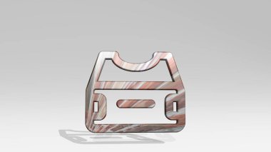 CONTROLler, ışık arka planında parlayan metalik bir heykelin üç boyutlu bir illüstrasyonuyla yapılmış. oyun ve bilgisayar