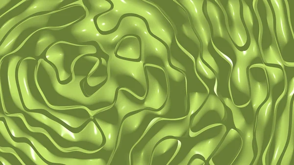 単色の平面3D抽象的背景さまざまな素材を追加するのに適した影と着色と緑黄色 — ストック写真