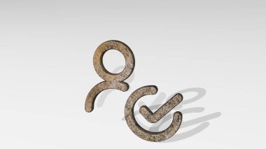 SINGLE NEUTRAL Aktiviteleri, ışık arkaplanı üzerine düşen parlak metalik bir heykelin üç boyutlu bir illüstrasyonuyla yapılmış. simge ve izole edilmiş