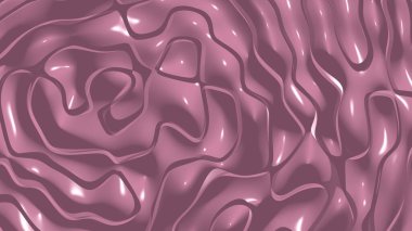 Renkli alanlara ihtiyaç duyan çeşitli uygulamalar için ışık ve gölgeli RASPBERRY ROSE renginin basit modellerinin üç boyutlu soyut arkaplanı. taze ve yiyecek