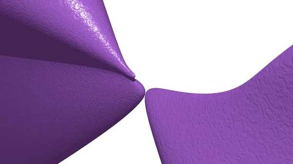 Иллюстрация Геометрической Формы Синего Фиолетового Цвета Белом Абстрактном Фоне Виде — стоковое фото