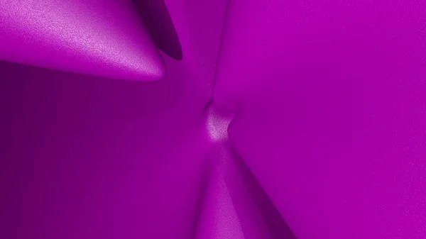 Математическая Форма Фиолетового Монохромного Трехмерного Изогнутого Абстрактного Фонового Изображения Выполненного — стоковое фото