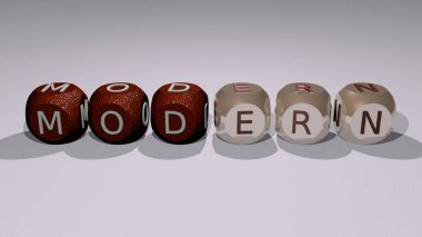 Modern zar harfleri ve renk geçişleriyle konseptin ilgili anlamları birleştirilmiştir. Resim ve arkaplan