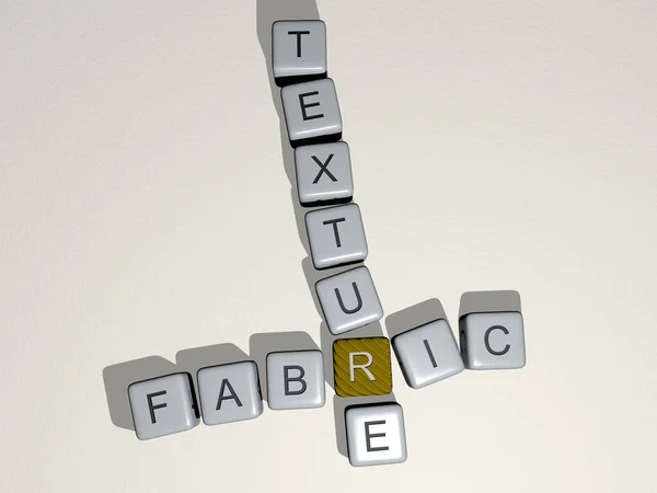 Palavras Cruzadas Textura Tecido Dispostas Por Letras Cúbicas Piso Espelhado — Fotografia de Stock