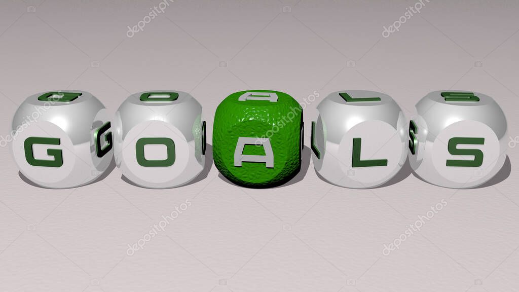 OBJETIVOS combinados por letras de dados y cruce de color para los