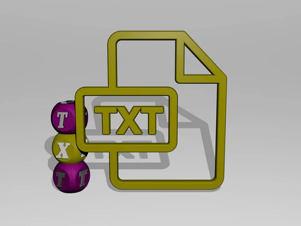 Imagen Gráfica Txt Verticalmente Junto Con Texto Construido Alrededor Del — Foto de Stock