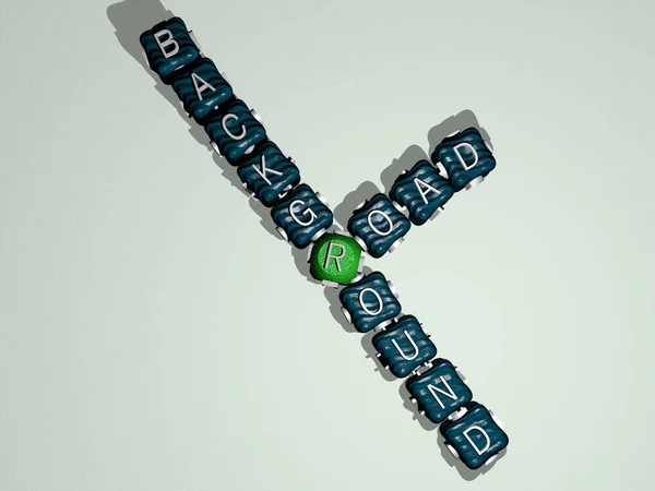 Кроссворды Road Background Расставлены Кубическими Буквами Зеркальном Полу Смысл Концепции — стоковое фото