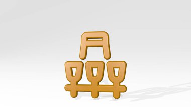 AGRICULTURE MACHINE SEEDER 3D ikon döküm gölge - arka plan ve çiftlik için 3D illüstrasyon