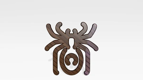 Ikona Pavouka Stojící Podlaze Ilustrace Pro Pozadí Web — Stock fotografie