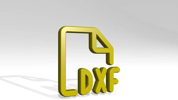 Archivo Diseño Dxf Icono Sombra Fundición Ilustración Para Fondo Abstracto — Foto de Stock