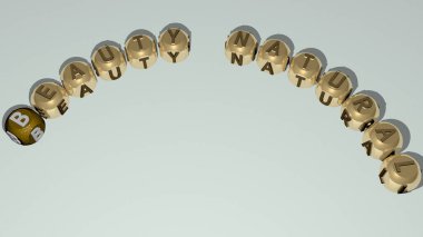 Zarların kıvrımlı doğal güzel metinleri - güzel ve arka plan için 3 boyutlu çizimler