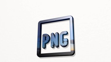 Görüntü DOCUMENT Duvarda PNG 3D simgesi, İş ve arkaplan için 3D illüstrasyon
