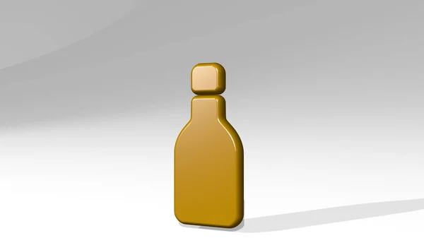 Безалкогольные Напитки Сок Иконка Отбрасывания Тени Иллюстрация Фона Абстрактные — стоковое фото