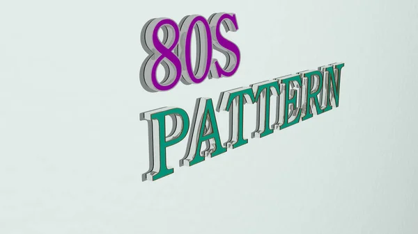 Pattern Text Väggen Illustration För Bakgrund Och Design — Stockfoto
