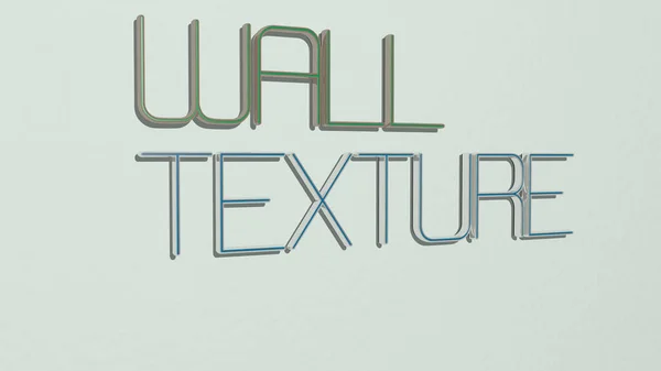 Vägg Textur Text Väggen Illustration För Bakgrund Och Abstrakt — Stockfoto