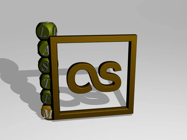 Lastfm Піктограма Кості Текст Літери Ілюстрація — стокове фото