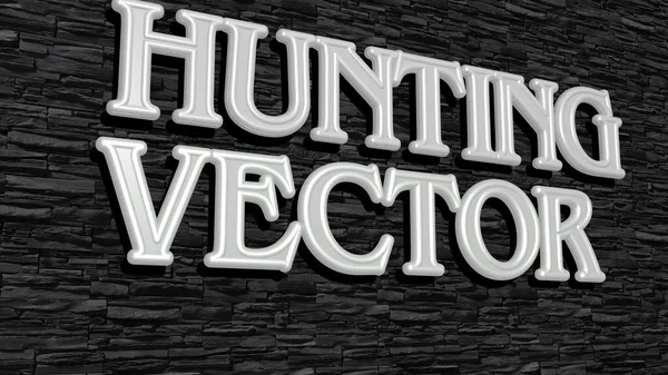 Hunting Vector Texto Parede Texturizada Ilustração — Fotografia de Stock