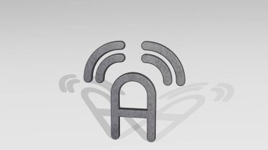 TRANSLATE 3 boyutlu simge, yerde duruyor, 3 boyutlu resimleme