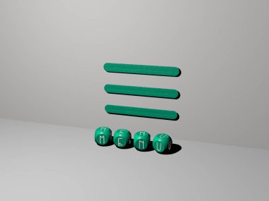 anakkale ayna zemininde kübik harflerle düzenlenmiştir, konsept ve sunum, 3D illüstrasyon