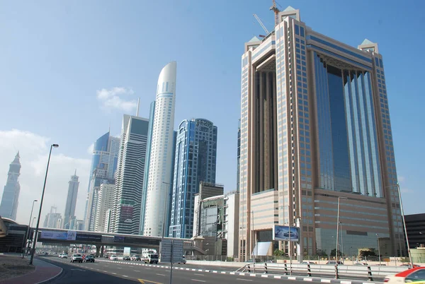 Dubai City Center Skyline Emiratos Árabes Unidos — Foto de Stock