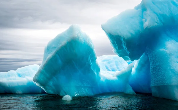 Ijsvorming Antarctica Net Voorbij Gerlache Straat Waar Deze Ijstuin Bestaat Rechtenvrije Stockafbeeldingen