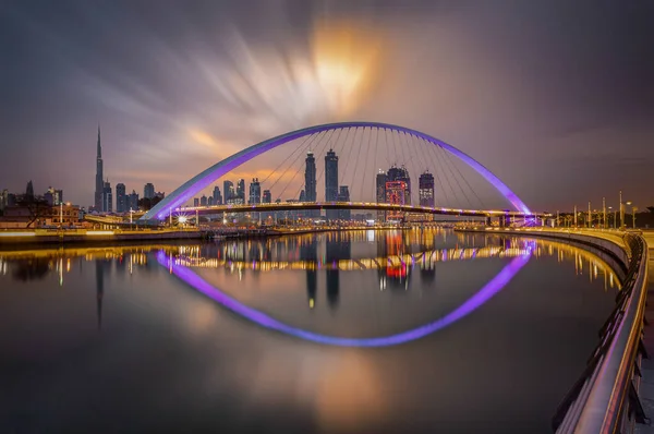 Dubai City Center Skyline Emiratos Árabes Unidos — Foto de Stock