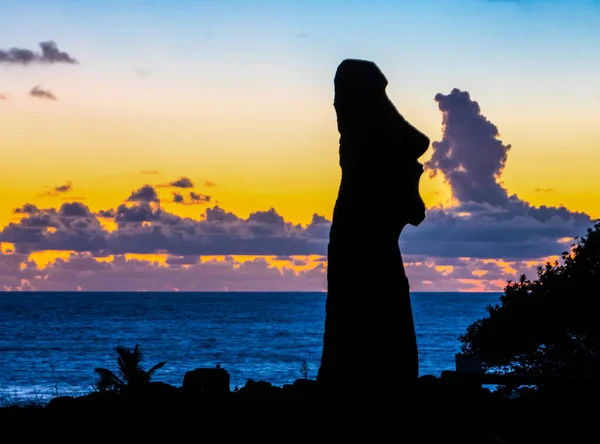 Moais Ahu Tongariki Isola Pasqua Cile — Foto Stock