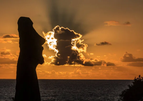 Moais Ahu Tongariki Easter Island Chile — 图库照片