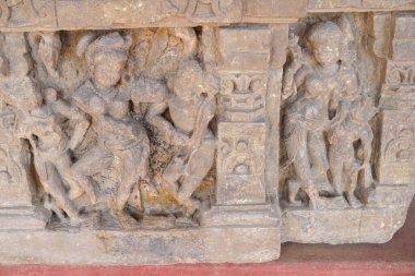 Hindistan 'ın Rajasthan, Abhaneri köyündeki ünlü Chand Baori Stepwell.