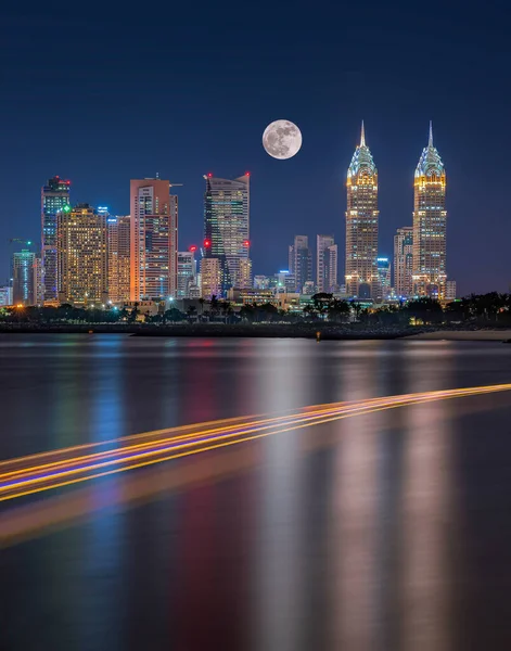 Dubai City Center Skyline Émirats Arabes Unis — Photo