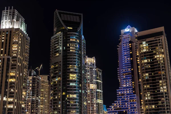 Dubai Centro Cidade Skyline Emirados Árabes Unidos — Fotografia de Stock