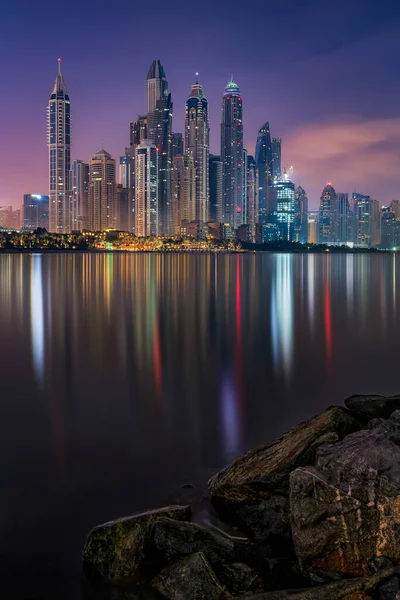 Dubai City Center Skyline Emiratos Árabes Unidos — Foto de Stock