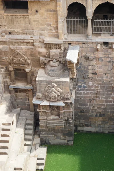 Beroemde Chand Baori Stepwell Het Dorp Abhaneri Rajasthan India — Stockfoto