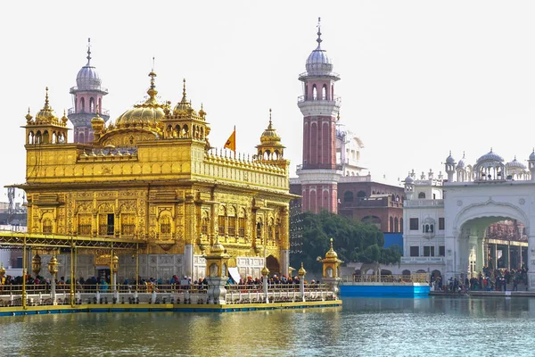 Arany Templom Harmandir Sahib Amritsarban Pandzsábban Indiában — Stock Fotó