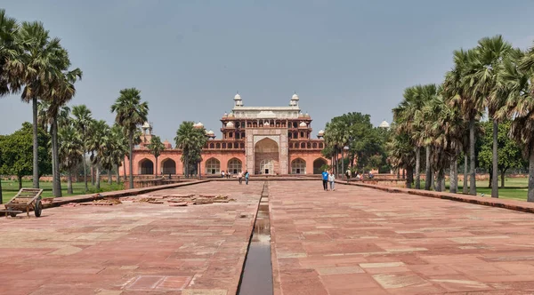 Fuerte Rojo Delhi Una Ciudad Fortificada Arenisca Roja Construida Durante — Foto de Stock